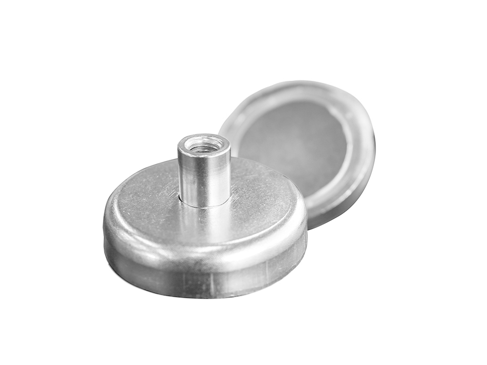 Neodymium Pot Magnet Ø48mm x 24mm - M8 Internal Thread