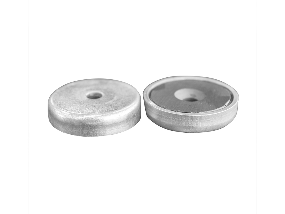 Ceramic Ferrite Pot Magnet Ø25mm x 7mm - 4.5mm Countersunk Hole     