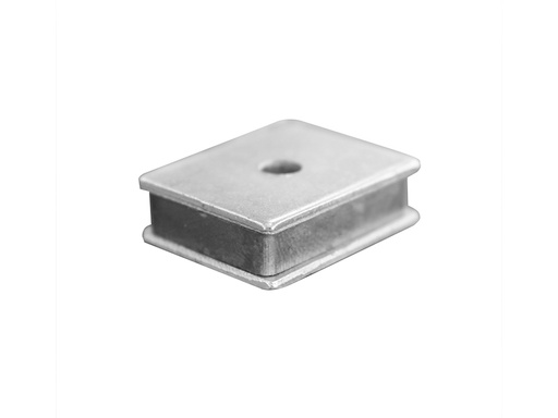 Magnetic Latch 25mm x 20mm x 7mm - 5kg - 2 loose plates - 4.6mm hole