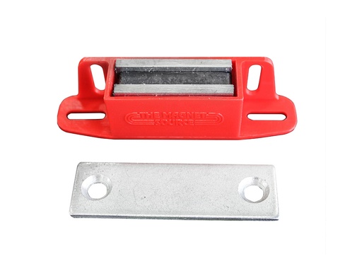 Super Latch Magnet 108mm x 29mm x 24mm - 22kg - Plastic Case with Zinc Receiver Plate 